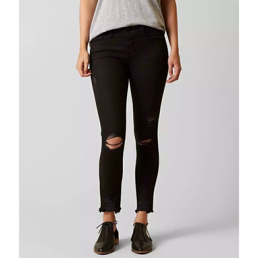 Buckle Flying Monkey Mid-Rise Ankle Skinny Stretch Jean Size 31